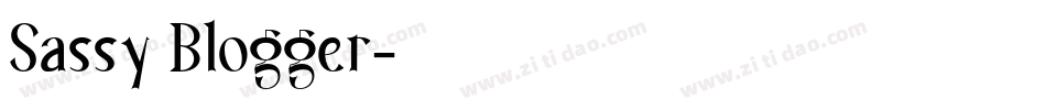 Sassy Blogger字体转换